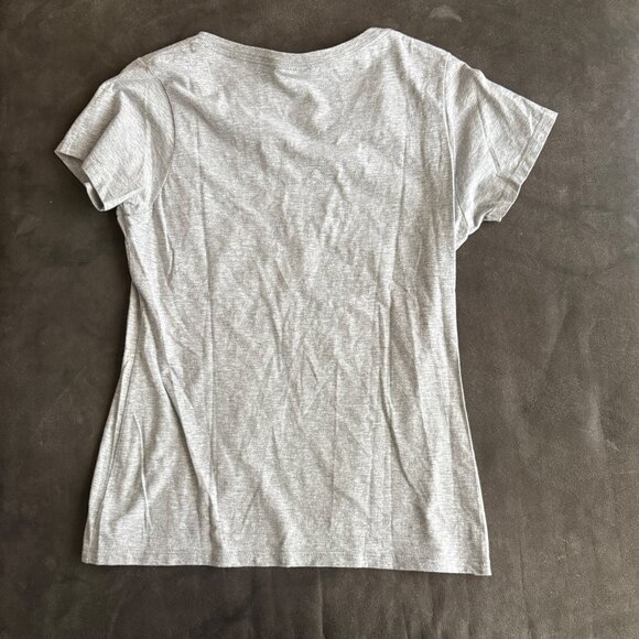 Los Angeles Rams Womens NFL Team Apparel Gray V-Neck T-Shirt S Cotton Blend - Picture 4 of 4